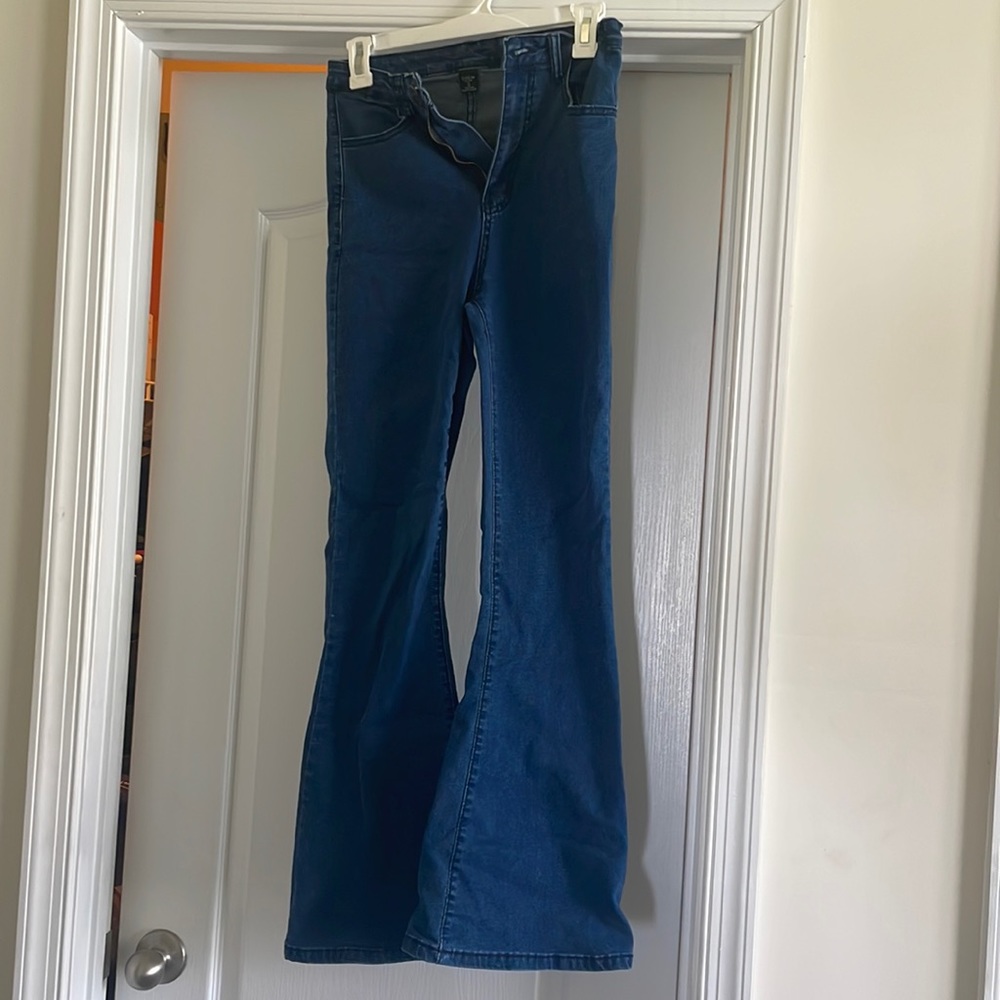 SHEIN dark flare disco jeans